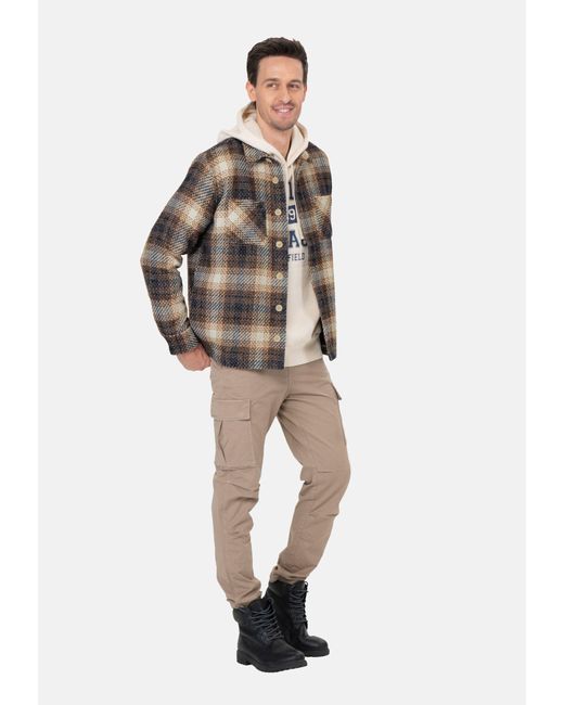 Key Largo Jacke Hemdjacke MSH KLGENF (1-St) in Brown für Herren