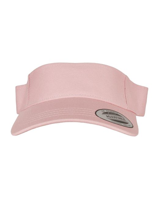 Flexfit Pink Flex Curved Visor Cap