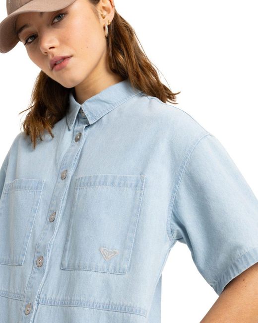 Roxy Blue Overall Hunting Waves