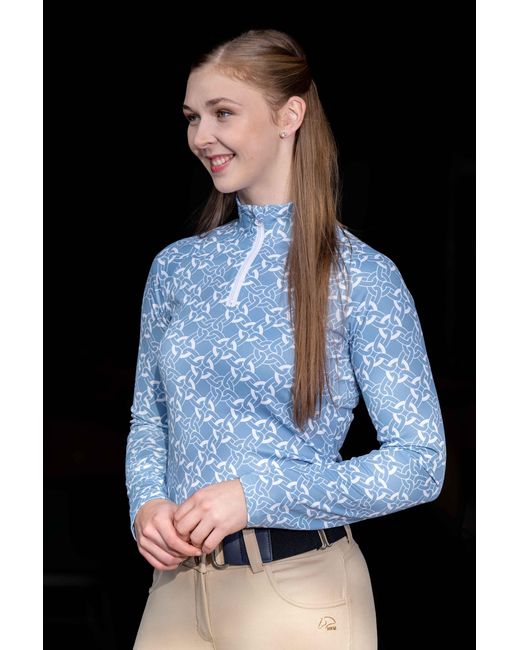 HKM Blue Langarmshirt Funktionsshirt -Minimal- Langarm