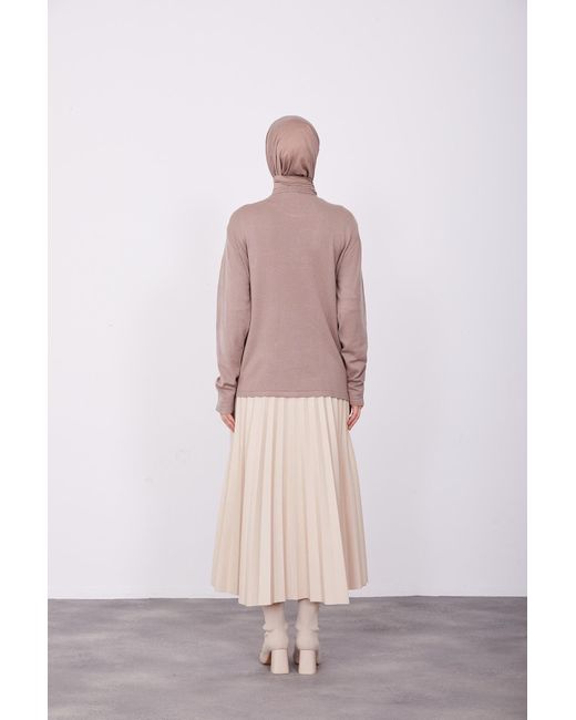 Armine Pink Langarmbluse Armine Pullover – Moderne und elegante Hijab-Mode