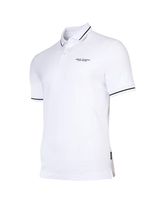 Armani Exchange Poloshirt in White für Herren