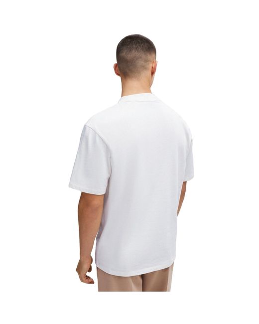 HUGO T-Shirt - DAPOLINO, Rundhals, Kurzarm in White für Herren