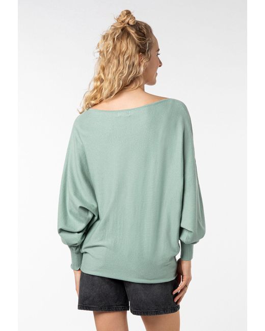 Sublevel Green Strickpullover Fledermaus