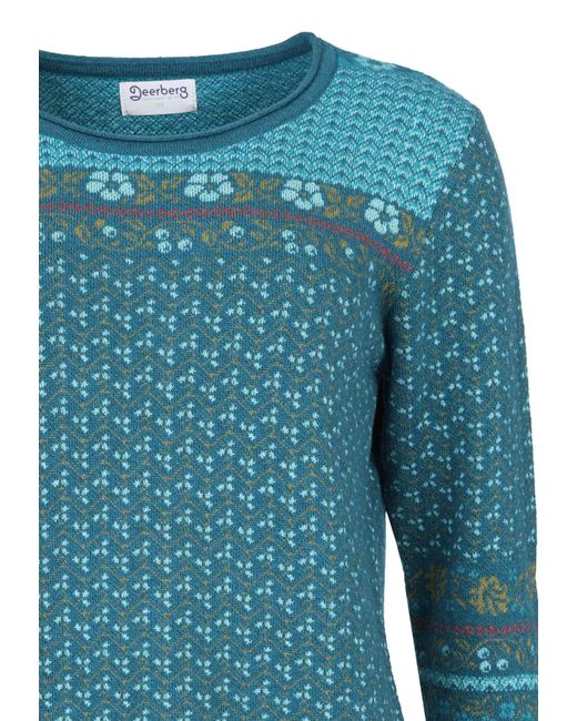 Deerberg Blue Strickpullover Lupina