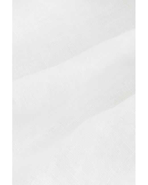 Next Signature Langarmhemd aus 100 % Leinen (1-tlg) in White für Herren