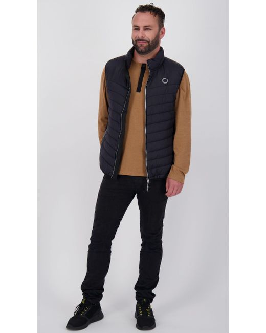 DEPROC Active EVAN CS Outdoorweste, Sportweste, Steppweste mit Stehkragen in Blue für Herren