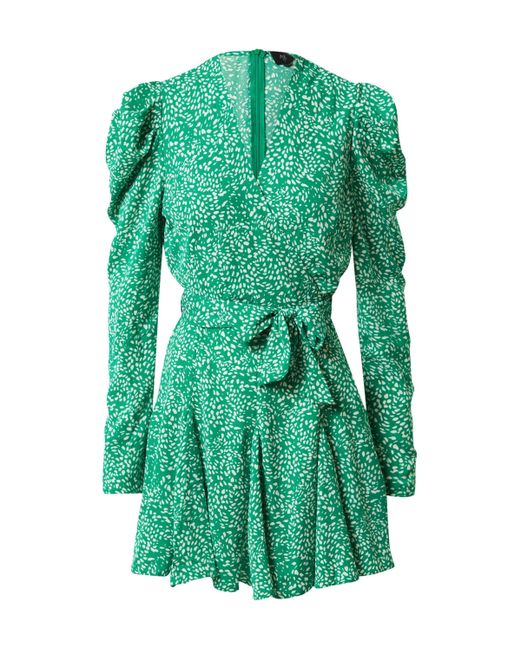 AX Paris Green Sommerkleid (1-tlg) Falten, Wickel-Design