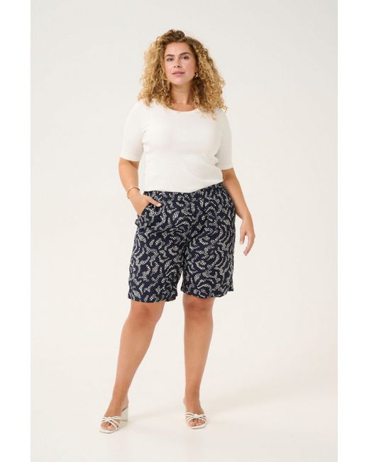 Kaffe Blue Shorts KCbeate Große Größen