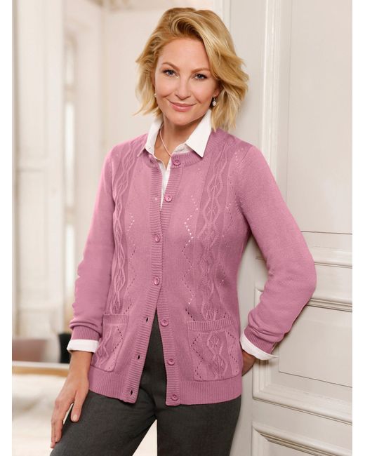 WITT Pink Strickjacke