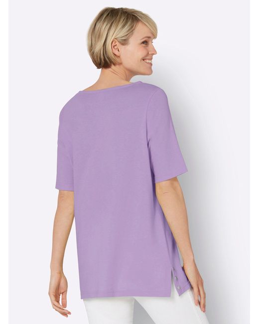 Sieh an! Purple T-Shirt Kurzarmshirt
