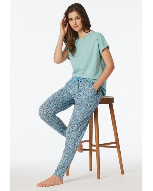 Schiesser Blue Pyjamahose
