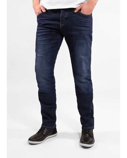 John Doe Motorradhose Ironhead Mechanix XTM Jeans wasserabweisend in Blue für Herren