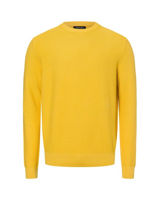 Andrew James Strickpullover in Yellow für Herren
