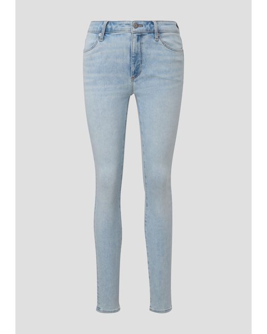 S.oliver Blue 5-Pocket- Jeans Izabell / Fit / Mid Rise / Skinny Leg Waschung