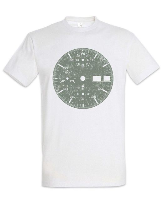 Urban Backwoods Print- -Face II T-Shirt Uhr Uhrmacher Clockwork Uhren Uhrwerk in Gray für Herren