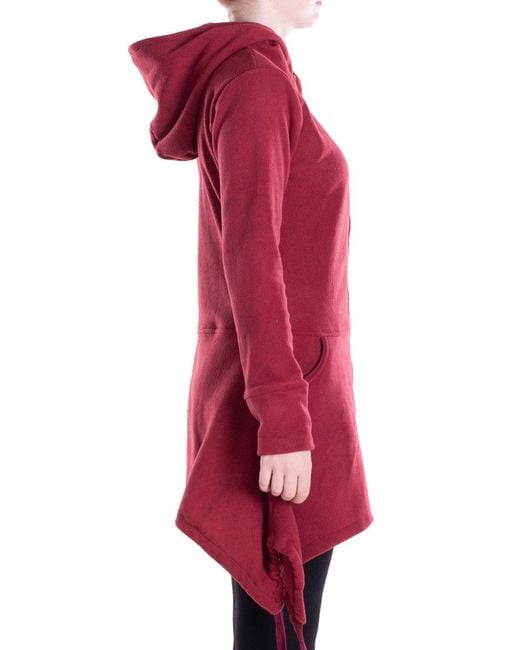 Vishes Red Kapuzenfleecejacke Fleece Kapuzenjacke)