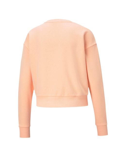 PUMA Orange Fleecepullover Pullover Rebel Crew TR 585750