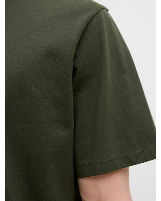 Jack & Jones Rundhalsshirt JJECORP GRAPHIC TEE SS O-NECK NOOS mit Logo Print in Green für Herren