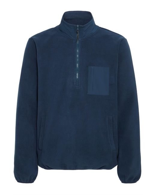 Blend Fleecejacke BHBROOKS Sweatshirt halfzipp in Blue für Herren