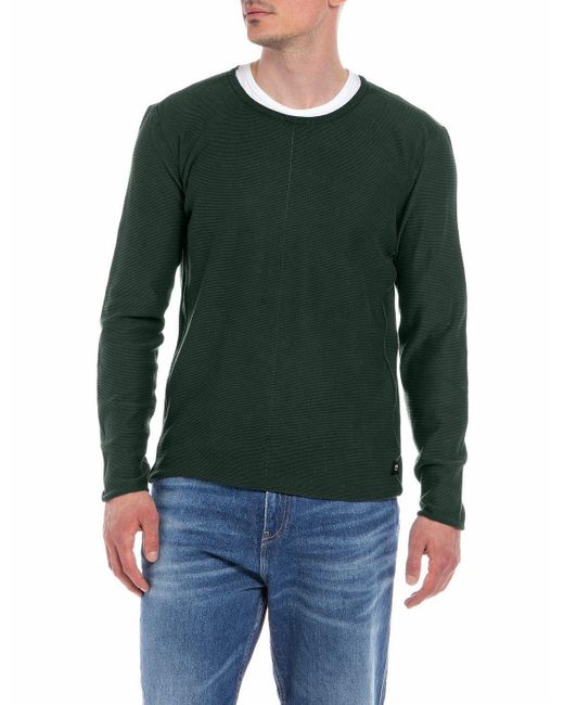 Replay Sweatshirt Masche in Green für Herren