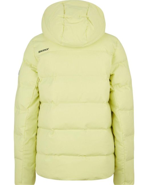 Ziener Yellow Kapuzenfleecejacke TRAVA lady (jacket ski) LIME LIGHT