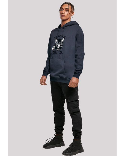 F4NT4STIC Kapuzenpullover Kätzchen You Gotta Be Kitten Me! Premium Qualität in Blue für Herren
