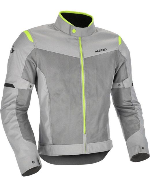 Acerbis Motorradjacke Ramsey Vented 2.0 Mesh Motorrad Textiljacke (wasserdicht) in Gray für Herren