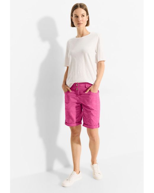 Cecil Pink Dehnbund-Hose NOS Style New York Shorts