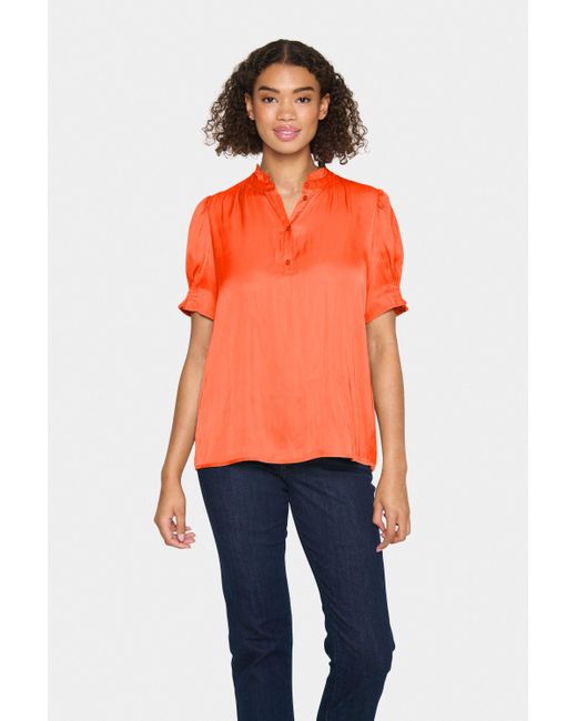 Saint Tropez Orange Langarmhemd Langarm