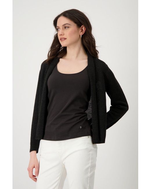 Monari Black Strickjacke