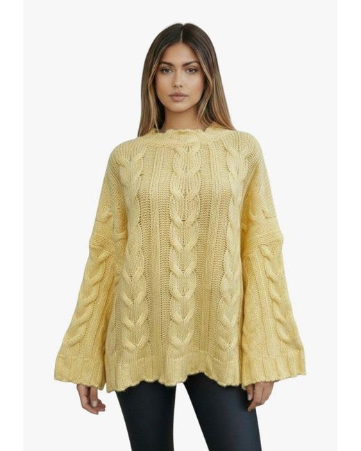 Worldclassca Natural Longpullover Strickpulllover Oversize)