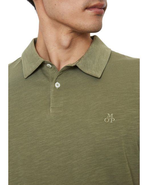 Marc O' Polo Poloshirt in softer Slub-Jersey-Qualität in Green für Herren