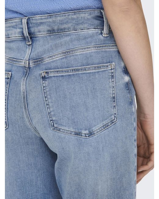 ONLY Blue 5-Pocket-Jeans ONLMADISON BLUSH HW WIDE DNM CRO371
