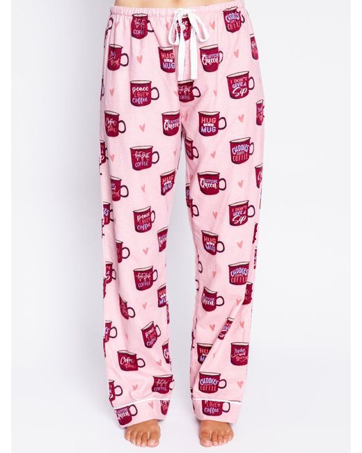 Pj Salvage Pink Pyjamahose Flannels
