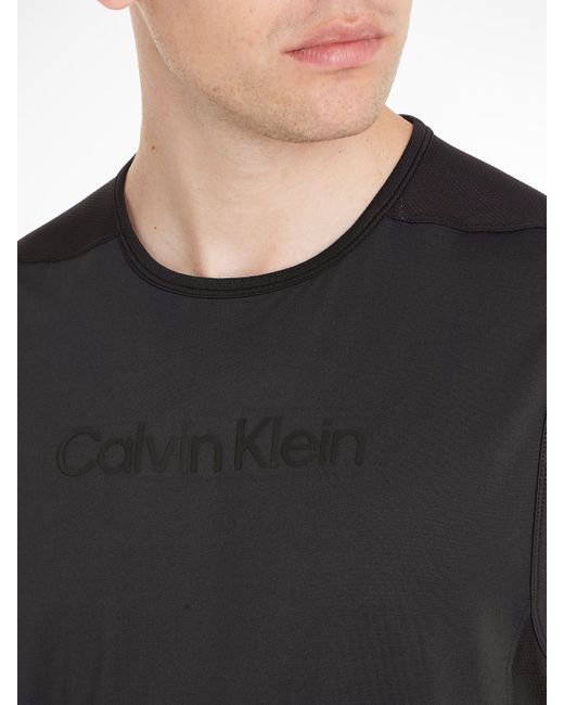 Calvin Klein Sport Muscleshirt mit Rundhalsausschnitt in Black für Herren