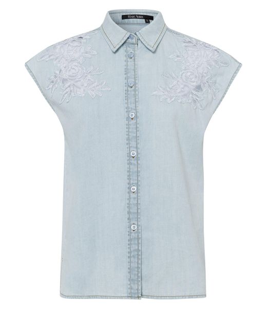MARC AUREL Blue Jeanshemd mit Stickerei
