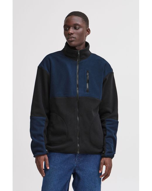 Blend Fellimitatjacke BHBROOKS Sweatshirt zipp thru in Blue für Herren