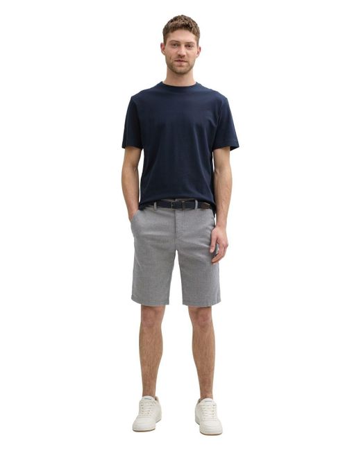 Tom Tailor TRAVELER SLIM CHINO SHORTS mit Stretch in Blue für Herren
