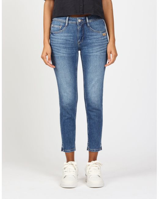 Gang Blue Relax-fit-Jeans 94AMELIE CROPPED in 5-Pocket-Style