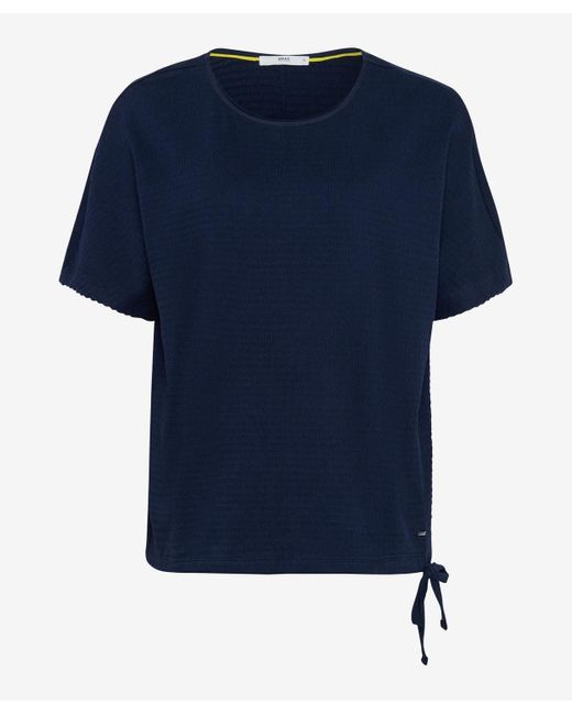 Brax Blue T-Shirt STYLE.CANDICE, indigo