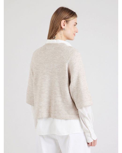 ONLY White Strickpullover ONLSimoni (1-tlg) Plain/ohne Details