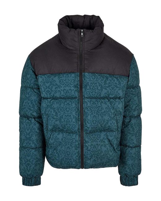 Urban Classics CLASSICS Sweatjacke Urban Classic Aop Retro Jacke Winterjacken Polyester in Blue für Herren