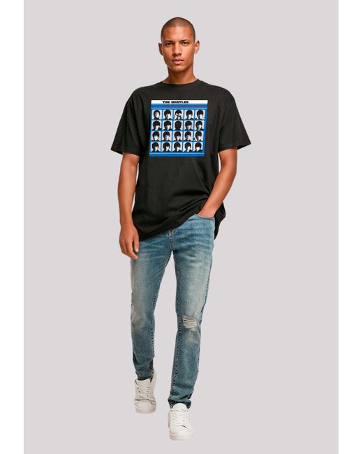 F4NT4STIC Shirt The Beatles Retro Premium Qualität in Black für Herren