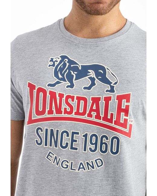 Lonsdale T-Shirt GONFIRTH in White für Herren