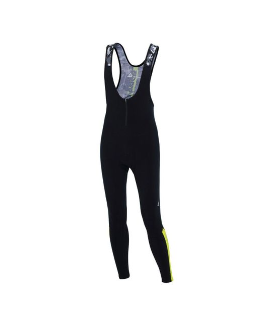Airtracks Fahrradhose Thermo Fahrradhose mit Träger Lang Pro Team in Black für Herren