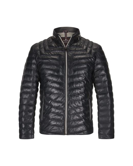 Milestone Lederjacke MSMalik in Black für Herren