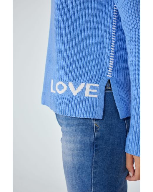 LIEBLINGSSTÜCK Blue Strickpullover BlendaL mit eingestricktem "LOVE" Schriftzug