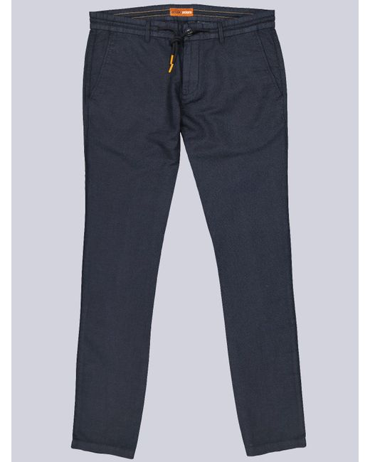 emilio adani Chinohose Chino mit Tunnelzug in Blue für Herren