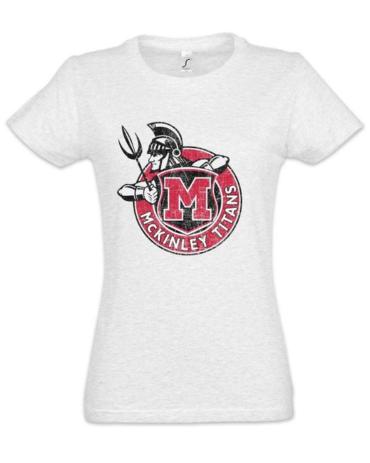 Urban Backwoods White Print- M Titans I T-Shirt Mannschaft Team Glee Symbol Sign Logo Zeichen